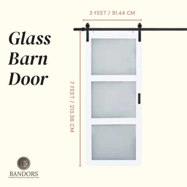 Glass Barn Door - Bandors - Image 3