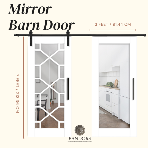 Mirror Barn Door - Bandors - Image 3