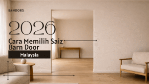 cara memilih saiz barn door berdasarkan bukaan dinding rumah