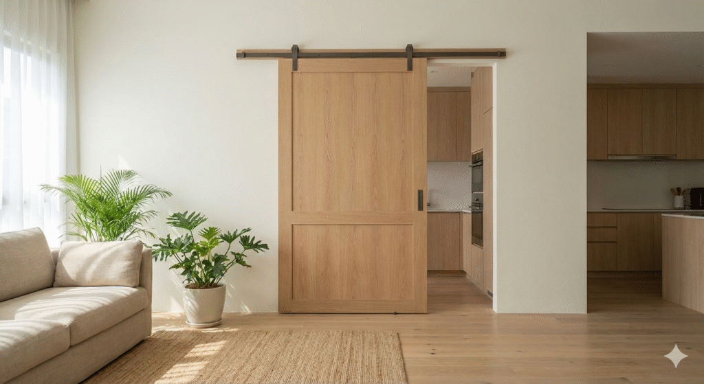 barn door modern interior malaysia