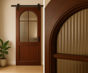 jenis barn door malaysia — arch barn door interior