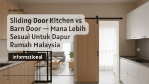 Sliding Door Kitchen vs Barn Door - Mana Lebih Sesuai Untuk Dapur Malaysia?